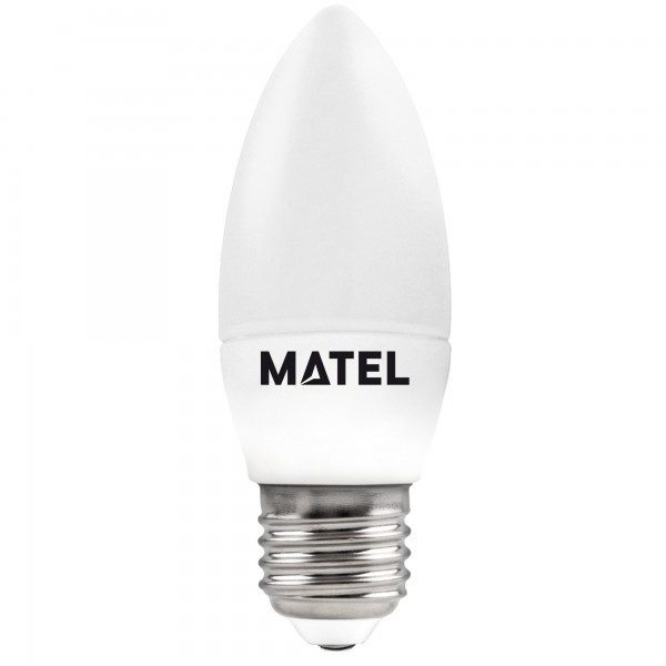 Bomb.led vela e27  6w.calida (caja de 10 unidades)