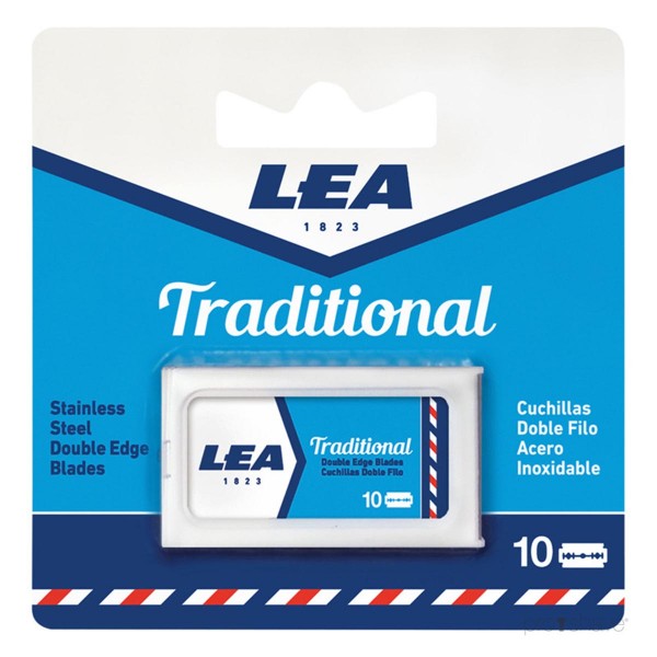 Lea traditional cuchillas doble filo 10un