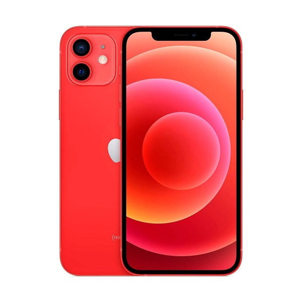 Apple iphone 12 rojo móvil dual sim 5g 6.1'' oled super retina xdr cpu a14 bionic 128gb 6gb ram dualcam 12mp selfies 12mp