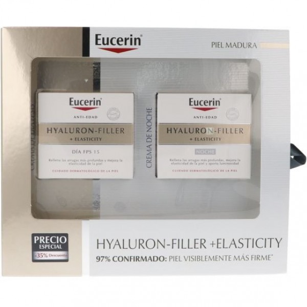 Eucerin Hyaluron-Filler + Elasticity Pack Crema Día FPS30 + Crema Noche