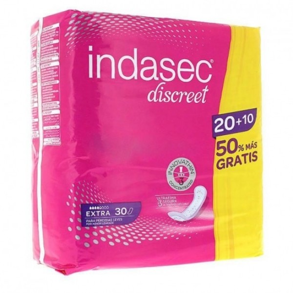 Indasec Discreet Extra 20 10 Uds Promo Indasec Discreet Extra 20 10 Uds Promo