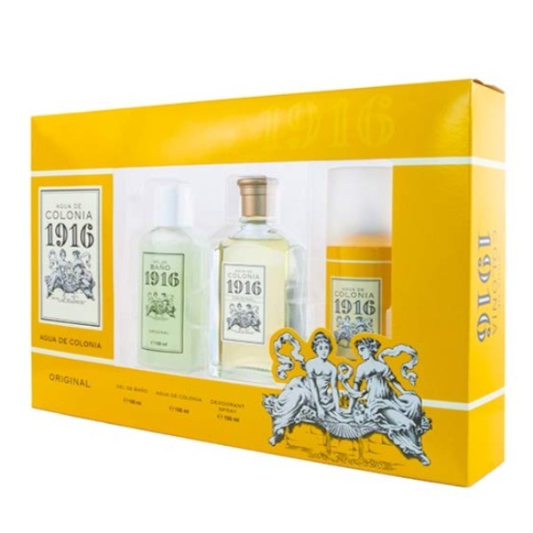 Agua de Colonia 1916 set Gel de Baño + EDT + Desodorante Spray