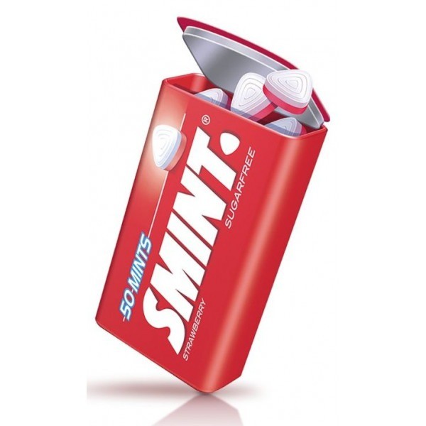 Smint Sin Azucar Lata Fresa 50 Piezas