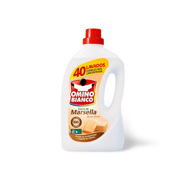 OMINO BIANCO  Detergente  Marsella 40 lavados