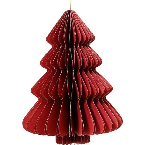 árbol de papel rojo ø30 x 40 cm