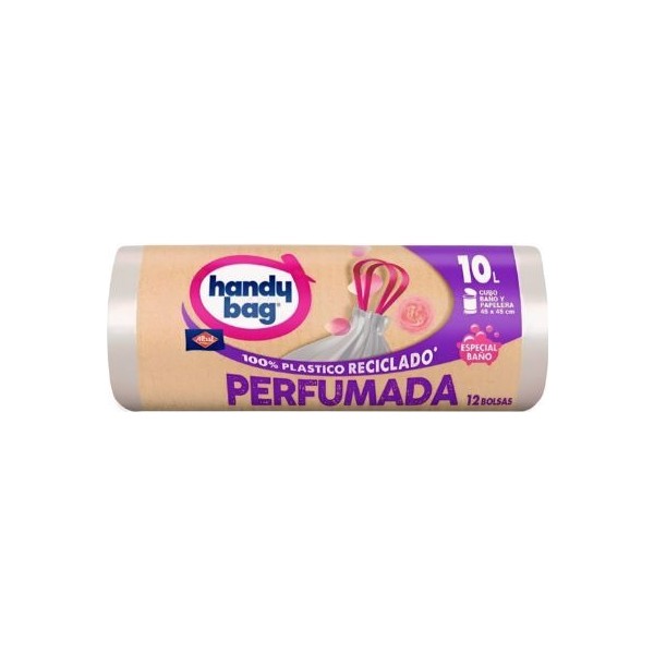 Handy bag bolsa basura perfumada baño 10L