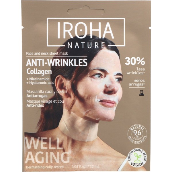 Iroha Nature Mascarilla Cara y Cuello Antiarrugas 1 Ud