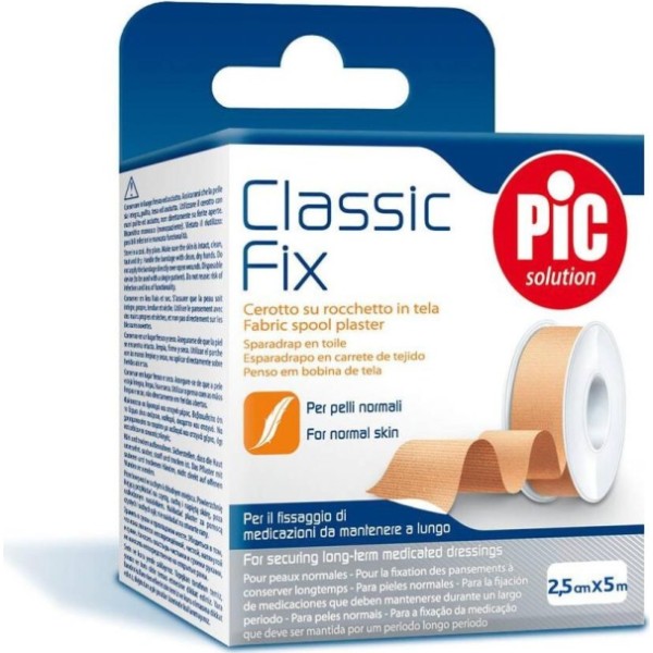 Pic Solution Classic Fix Esparadrapo De Tela 2,5Cmx5M 1Ud