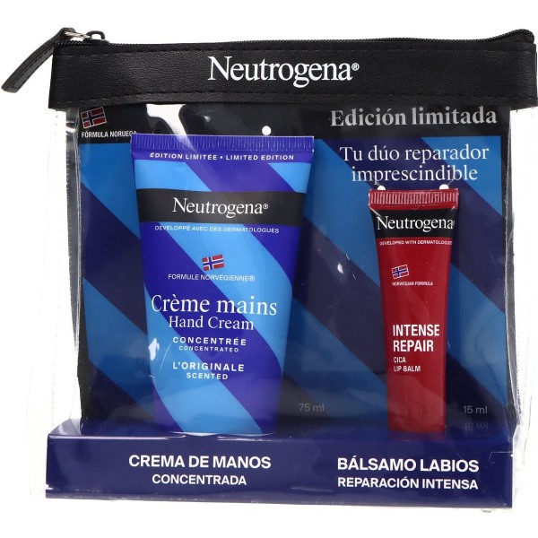 Neutrogena Pack Crema de Manos Concentrada con Perfume 75 ml + Bálsamo Labial Intense Repair 15 ml